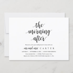 A Manhã Depois, Postar o Convite Brunch