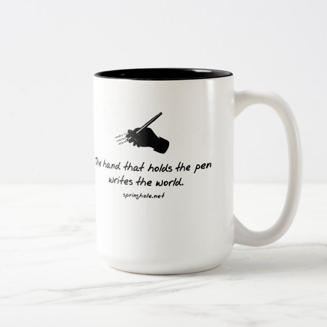 A mão que guardara a caneca da caneta (Direita)