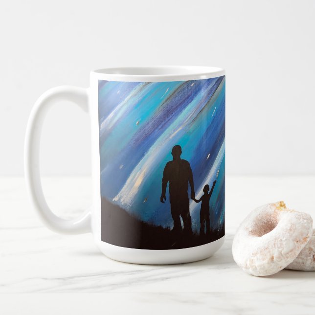 A maravilha da grande caneca da paternidade (Com Donut)