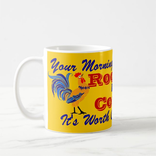 A marca do galo do anúncio do café da caneca do (Esquerda)