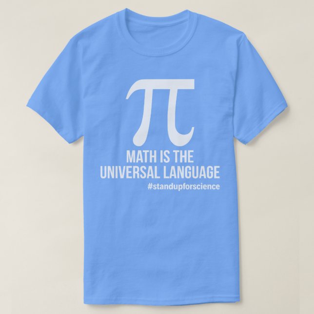 A Matemática É A Língua Universal Do Camisetas eng (Frente do Design)