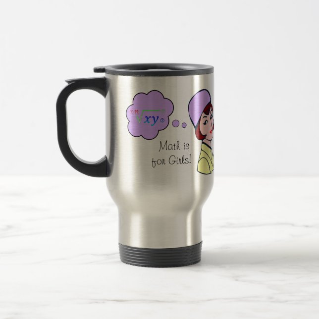 A matemática é para a caneca das meninas (Esquerda)