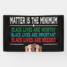 A MATÉRIA É O MÍNIMO, VIDAS NEGRAS VALEM A PENA...