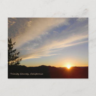 À medida que o sol se põe... cartão postal