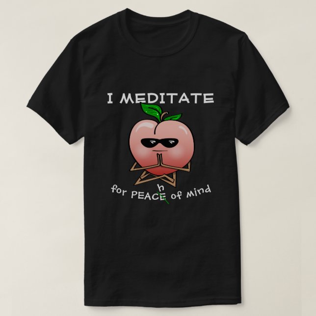 A meditação engraçada cita camisas feitas sob (Frente do Design)
