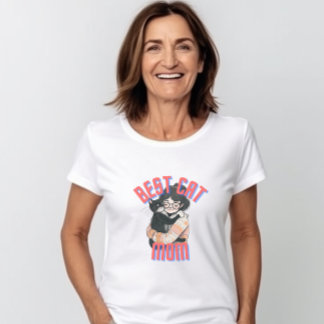 A melhor camisa da mãe de gato, presente para a mã