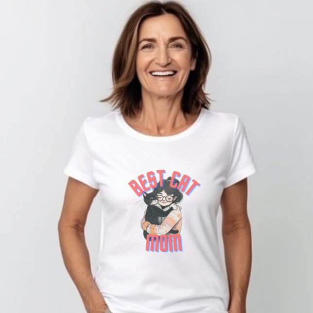 A melhor camisa da mãe de gato, presente para a mã (Criador carregado)