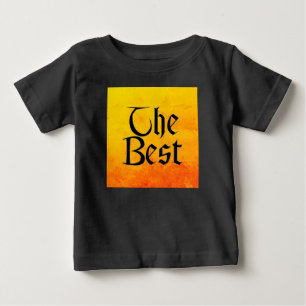 A melhor camisa preta vívida do bebê