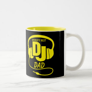 A melhor caneca amarela Pai DJ do mundo