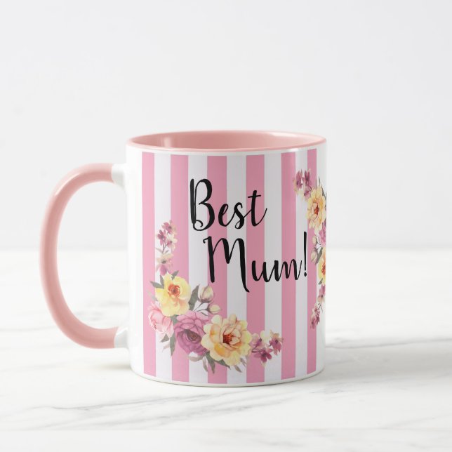 A melhor caneca da mãe floral (Esquerda)