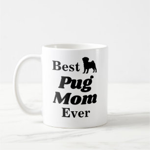 A melhor caneca de café da mamã do Pug nunca
