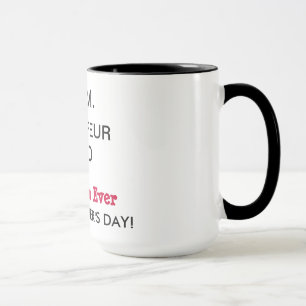 A melhor caneca de café sempre feliz do dia das