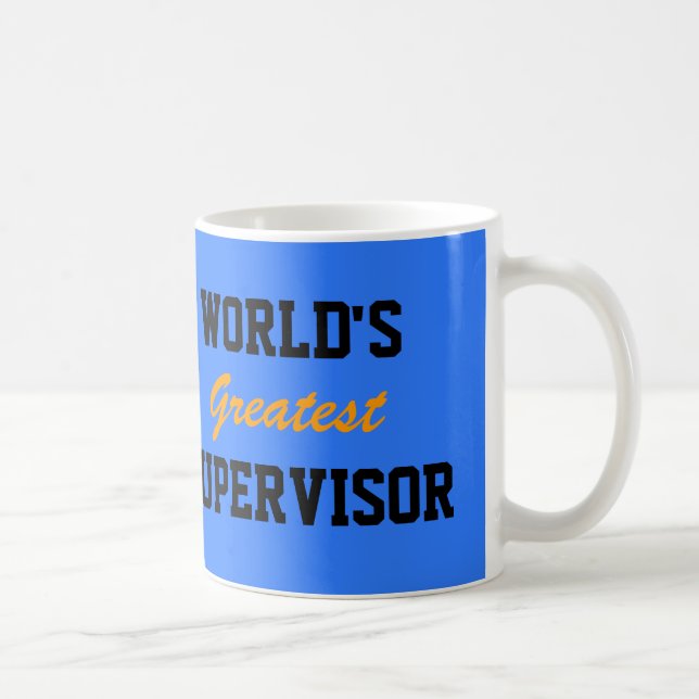 A melhor caneca de supervisor do mundo (Direita)