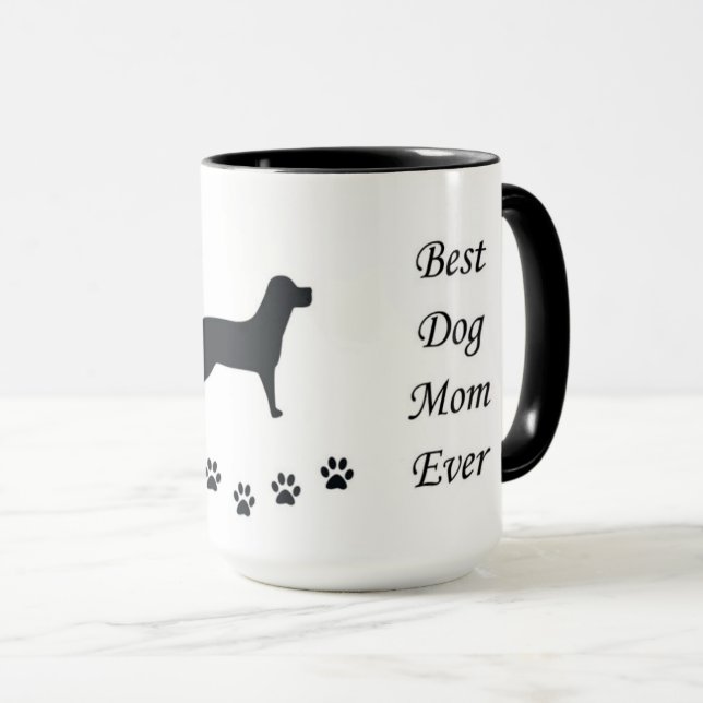 A melhor mãe de cachorro já passou caneca (Frente Esquerda)