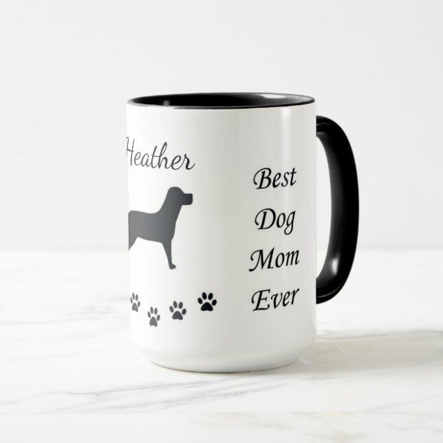 A melhor mãe de cachorro já passou caneca (Frente Esquerda)