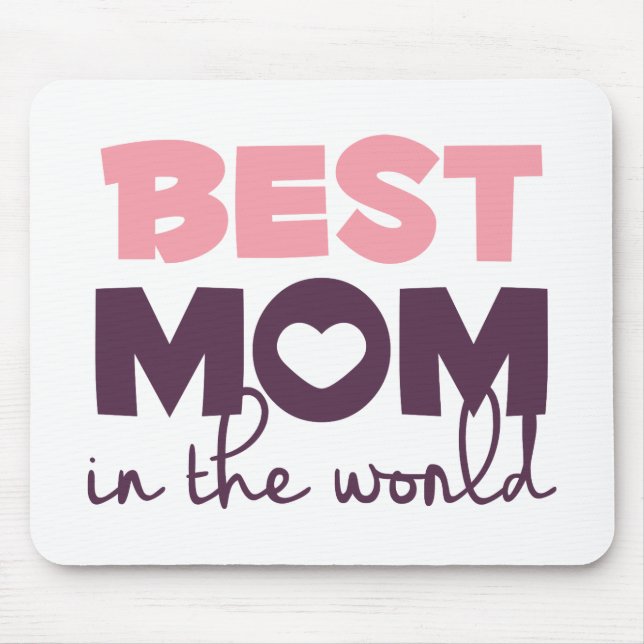 A melhor mãe do Dia de as mães do Mundo | Mousepad (Frente)