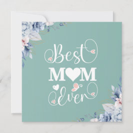 A melhor mãe já foi um cartão de saudação elegante