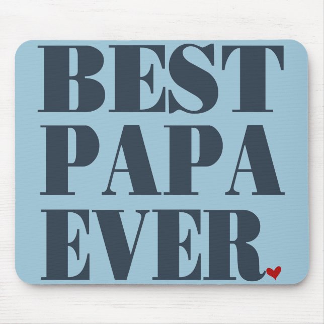 A melhor papá nunca Mousepad (Frente)