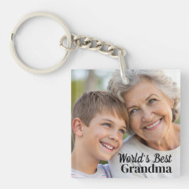 A melhor vovó Chaveiro personalizada simples e per