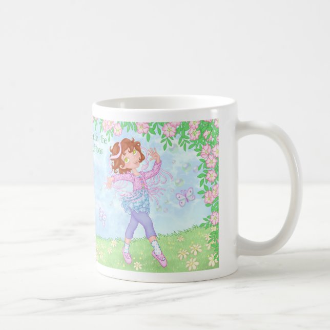 A menina com os botões engraçados - caneca da (Direita)
