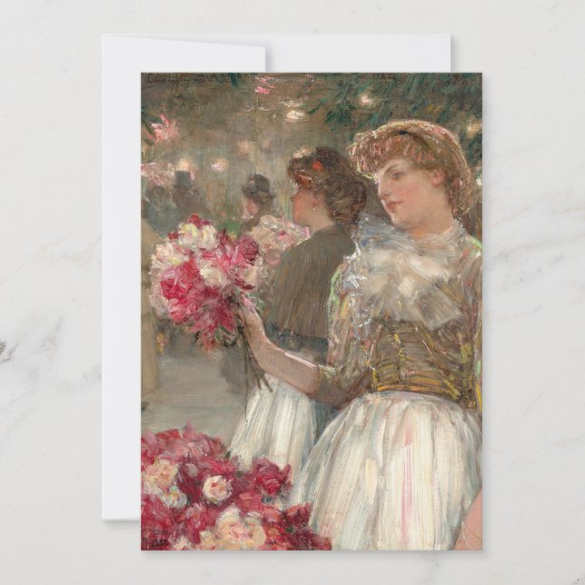 A Menina das Peônias | Childe Hassam (Frente)