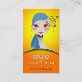 A menina do pavão, cartão de visita