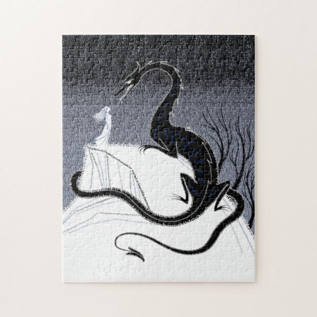 A menina e o quebra-cabeça do dragão (Vertical)