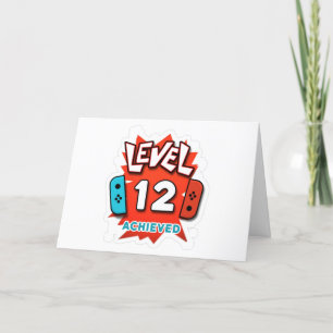 A **MENINO ESPECIAL **12** CARTÃO DE ANIVERSÁRIO