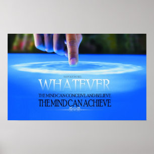 A mente pode conceber o poster inspirador