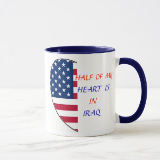 A METADE DE MEU CORAÇÃO ESTÁ NA CANECA DE IRAQUE