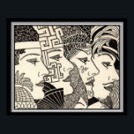 "A Mil Vidas" Art Deco Impressão 16 x 20<br><div class="desc">"A Mil Vidas" Impressão de Arte Deco por Don Banding</div>