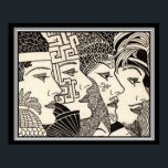 "A Mil Vidas" Art Deco Impressão 16 x 20<br><div class="desc">"A Mil Vidas" Impressão de Arte Deco por Don Banding</div>