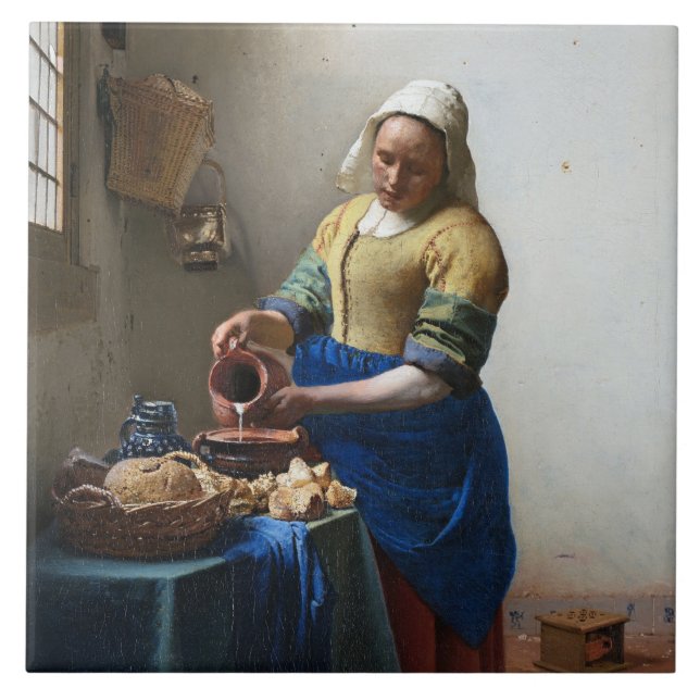 A Milkmaid, Johannes Vermeer (Frente)