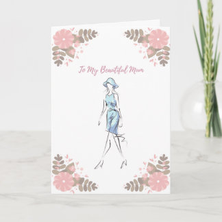 À Minha Bela Mãe, Cartão De Aniversário