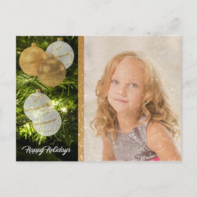 A minha foto - Cartão de Natal Personalizado (Frente)