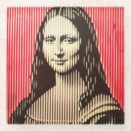 A Mona Lisa no estilo de ilusão óptica BAUHAUS