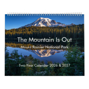 A Montanha Saiu: Monte Rainier Calendário De 2 Ano