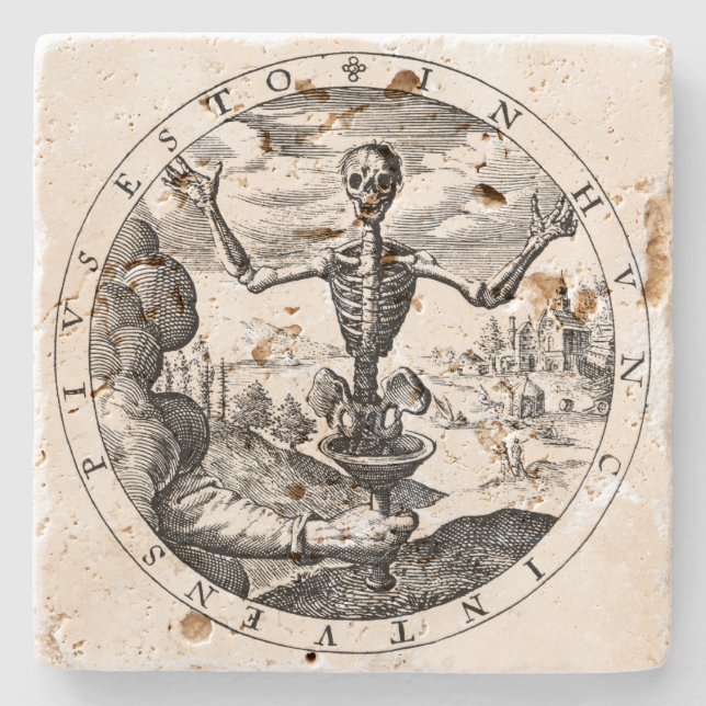 A morte vem à porta copos de pedra de Salem (Frente)