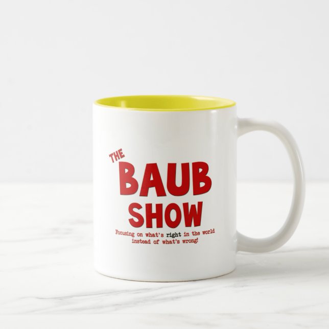 A mostra de Baub caneca de café de 15 onças (Direita)
