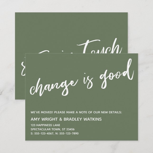 A Mudança Casual é um Bom Anúncio de Movimento Ole (Frente/Verso)