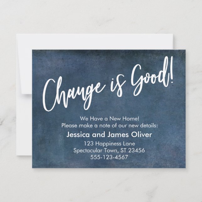 A mudança é boa! Anúncio de Movimentação do Marinh (Frente)