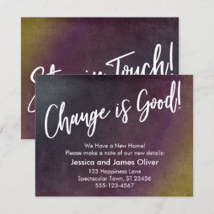 A mudança é um bom anúncio de Grunge multicolor