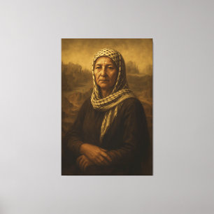 A Mulher de Gaza Canvas Print