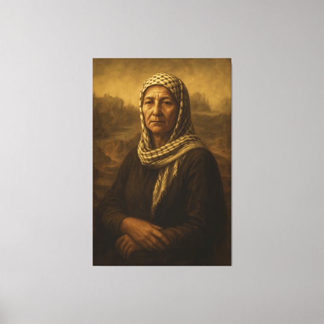 A Mulher de Gaza Canvas Print (Frente)