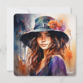 A Mulher no Chapéu: Retrato da Graça Vibrante