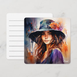 A Mulher no Chapéu: Retrato da Graça Vibrante