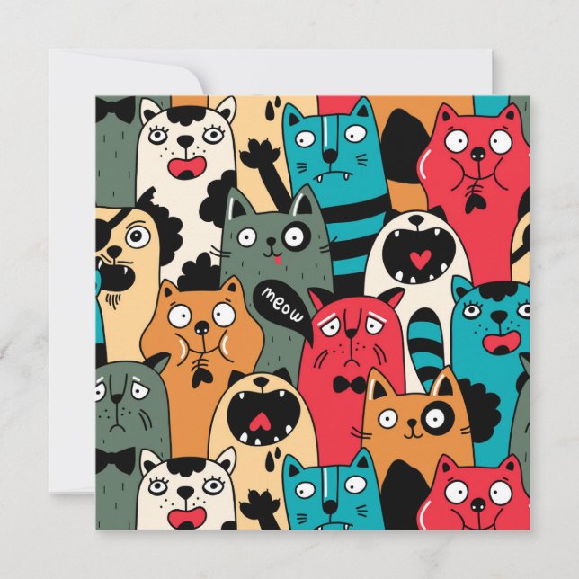 A multidão de gatos (Frente)