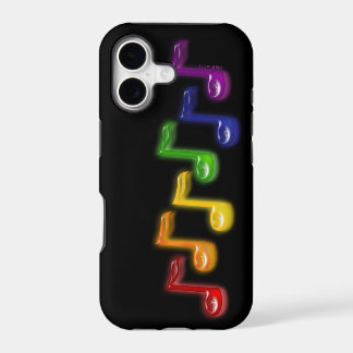 A música do arco-íris nota o caso do iPhone 5