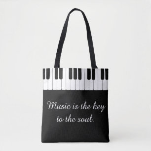 A música é a chave ao bolsa do piano da alma