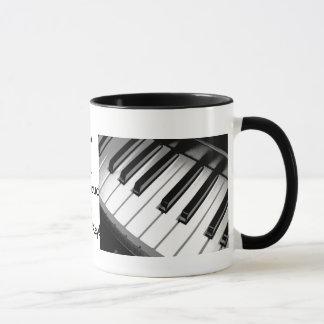 A música é caneca dupla da campainha da imagem da